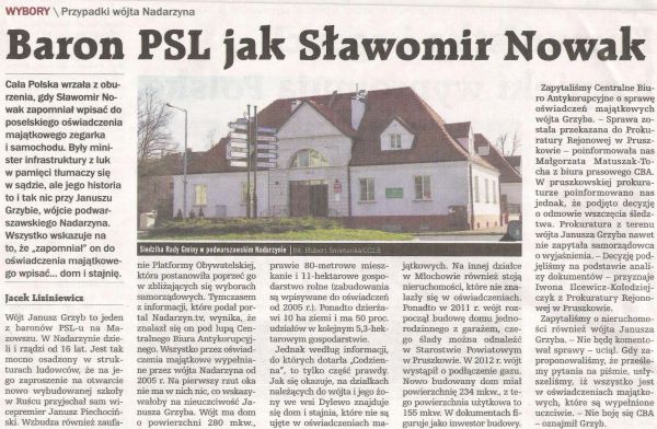 Baron PSL jak Sławomir Nowak